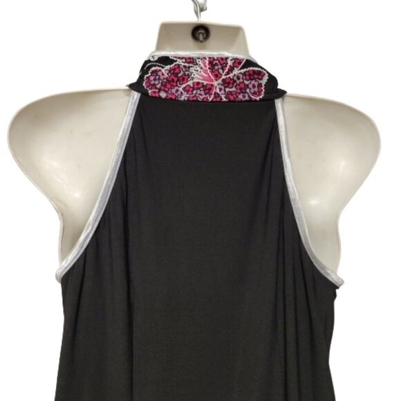 Chinese Mandarin Collar Dress Chinese Cheongsam Style Sleeveless- Size S/M - Picture 4 of 14